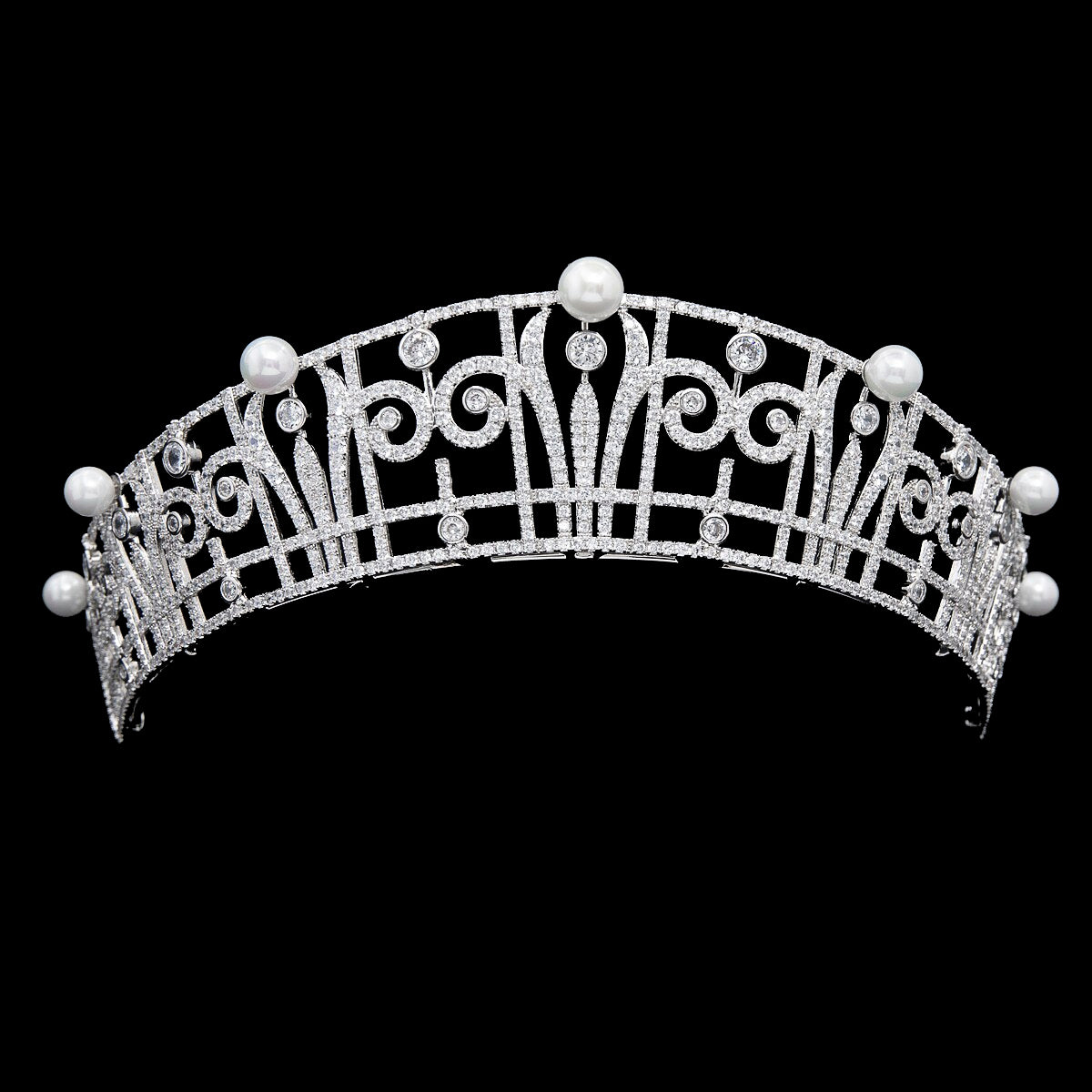 Princess Claire's Pearl & Diamond Tiara | Luxury Royal Inspired