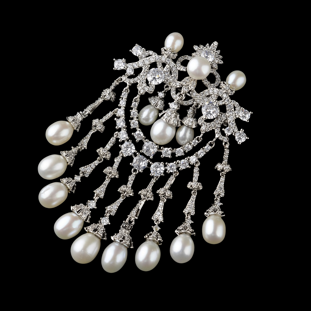 royalloverfairy Queen Olga's Pearl Brooch | Luxury Royal Inspired Jewellery