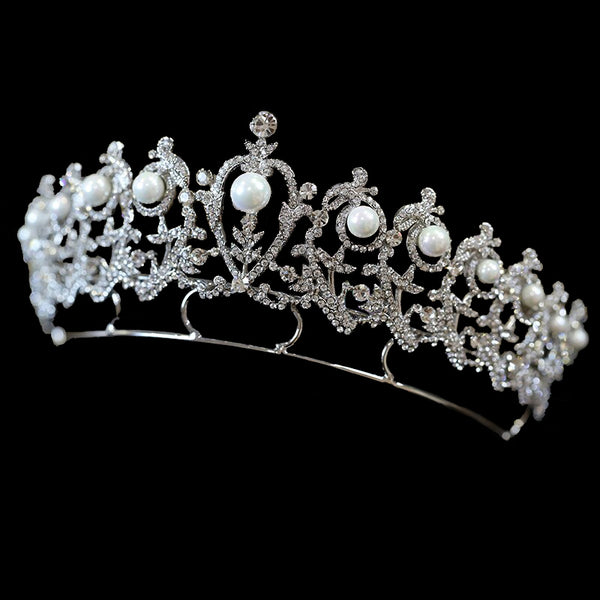 The Attractive Pearl Tiara, Royal Tiara, Crown Jewels