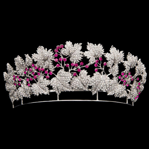 The Danish Ruby Parure Tiara, Royal Tiara, Crown Jewels