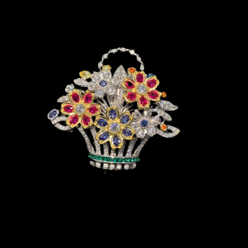 The flower basket deals brooch