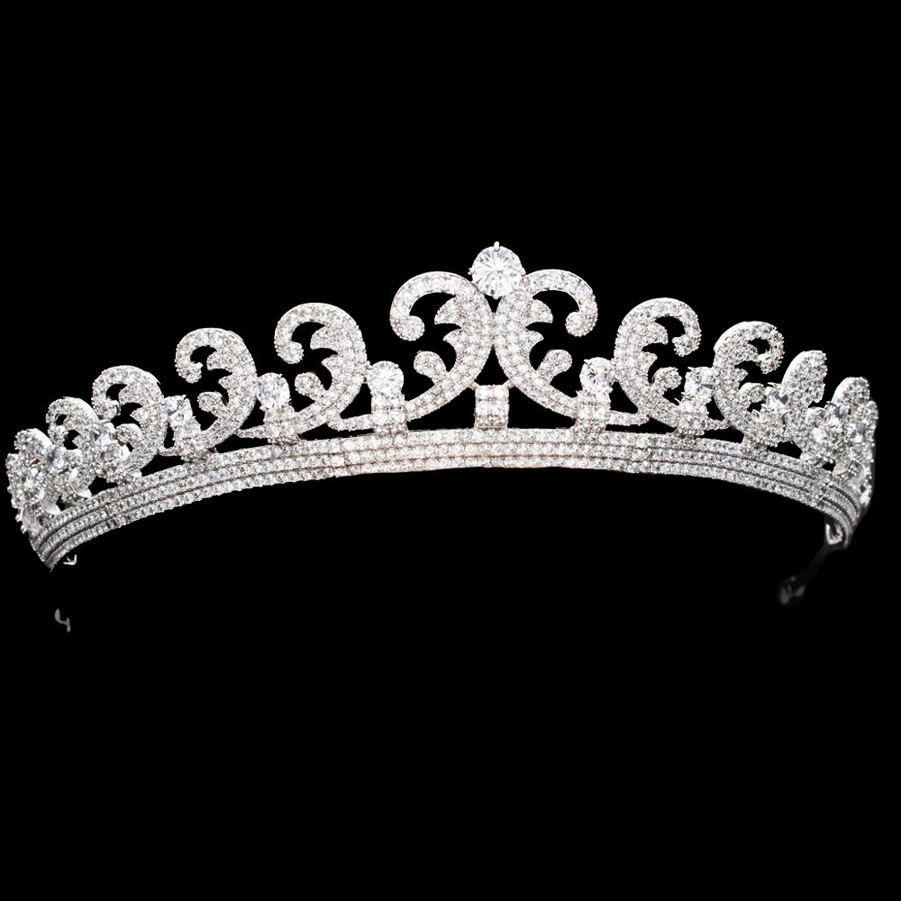 The Halo Scroll Tiara, Royal Tiara, Crown Jewels 