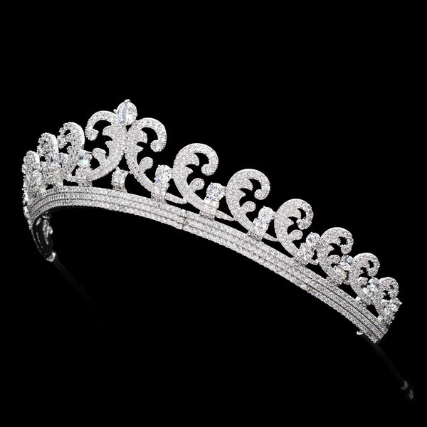 The Halo Scroll Tiara, Royal Tiara, Crown Jewels 