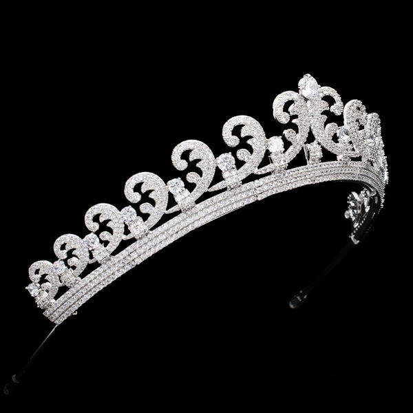 The Halo Scroll Tiara, Royal Tiara, Crown Jewels 