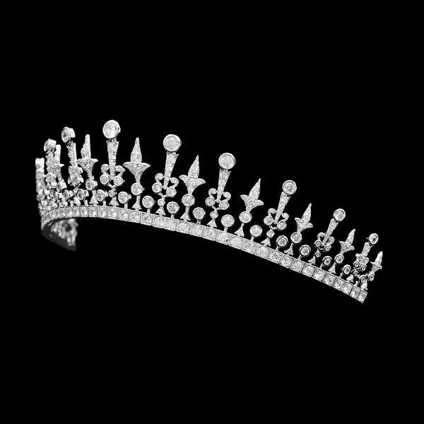 The Modern Fringe Tiara, Royal Tiara, Crown Jewels