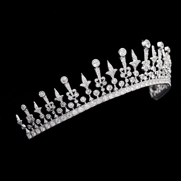 The Modern Fringe Tiara, Royal Tiara, Crown Jewels